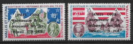 Wallis Et Futuna YT N° 208-209 Neufs* Surcharge James Cook - Unused Stamps
