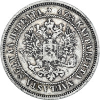 Monnaie, Finlande, Alexander II, 2 Markkaa, 1872, Helsinki, TTB, Argent, KM:7.2 - Finlandia