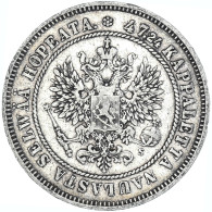 Monnaie, Finlande, Alexander II, 2 Markkaa, 1874, Helsinki, TTB, Argent, KM:7.2 - Finlandia