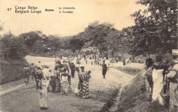 CONGO BELGE - Boma - Le Dimanche - Carte Postale Ancienne - Belgian Congo