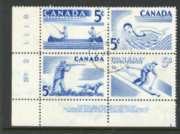 Canada USED PB 1957 Recreational Sports - Used Stamps