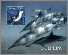 LIBERIA 2022 MNH Dolphins Delphine Dauphins S/S - OFFICIAL ISSUE - DHQ2318 - Dauphins