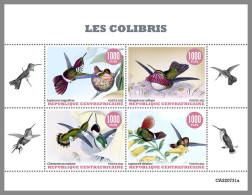 CENTRAL AFRICAN 2022 MNH Hummingbirds Kolibris Colibris M/S - IMPERFORATED - DHQ2318 - Kolibries