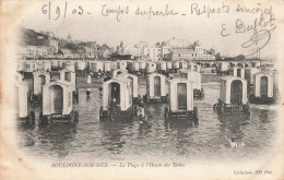 Boulogne Sur Mer * La Plage à L'heure Des Bains * Cabines Roulotte - Boulogne Sur Mer