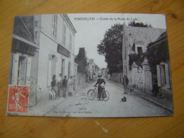 CPA - Pontvallain (72) - Entrée De La Route Du Lude - Maison Morin - 1911 - SUP (GZ 90) - Pontvallain