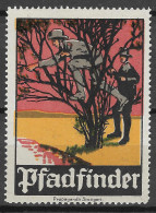   Old Original GERMANY DEUTSCHE  Scouting Pfadfinder Scouts Reklamemarke Poster Stamp VIGNETTE CINDERELLA  - Nuovi