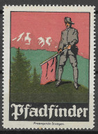   Old Original GERMANY DEUTSCHE  Scouting Pfadfinder Scouts Reklamemarke Poster Stamp VIGNETTE CINDERELLA  - Ungebraucht