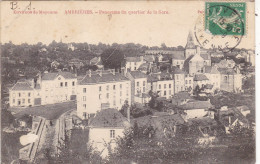 53. AMBRIERES. CPA.  PANORAMA DU QUARTIER DE LA GARE. .ANNEE 1913+ TEXTE - Ambrieres Les Vallees