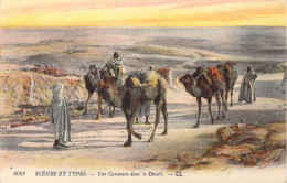 ALGERIE - Scènes Et Types - Une Caravane Dans Le Désert - Carte Postale Ancienne - Szenen