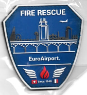 Ecusson PVC POMPIERS AEROPORT BALE MULHOUSE - Firemen