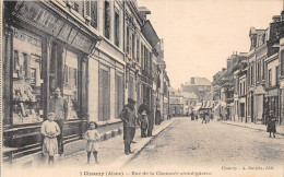 02-CHAUNY-RUE DE LA CHAUSEE AVANT-GUERRE - Chauny