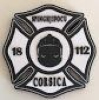 Ecusson PVC SPINGHJIFOCU CORSICA BLANC - Firemen