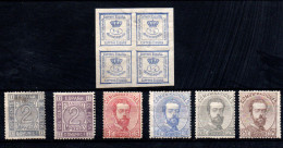 España Nº 115/16ª, 118, 121, 123/4. Año 1872 - Unused Stamps