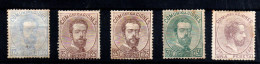 España Nº 122, 124, 126/7. Año 1872 - Unused Stamps