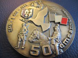 Médaille De Table / 50éme Anniversaire De La Fin De La Seconde Guerre Mondiale/ 1945- 8 Mai - 1995             MED428 - Frankreich