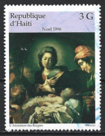 Haiti 1996. Scott #885 (U) Christmas, Adoration Of The Shepherds, By Strozzi - Haïti