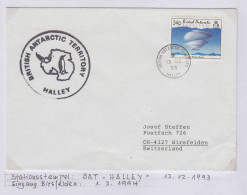 British Antarctic Territory (BAT) Cover Ca Ca Halley 13.12.1993 (TR163B) - Lettres & Documents