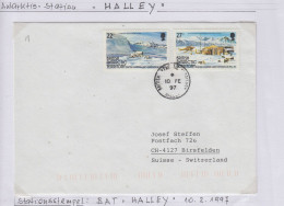 British Antarctic Territory (BAT) Cover Ca Ca Halley 10 FE 1997 (TR163C) - Lettres & Documents