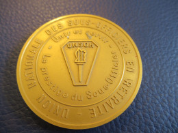 Médaille De Table / Reconnaissance/Union Nationale Des Sous Officiers En Retraite/ Vers  1970 -1990         MED429 - Francia