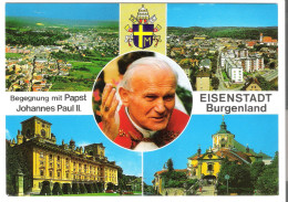 Eisenstadt Burgenland - 4 Ansichten Und Papst Johannes Paul II. - Von 1980 (6327) - Eisenstadt