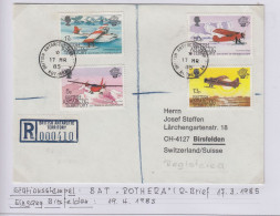 British Antarctic Territory (BAT) Registered Cover Ca Ca Rothera 17 MR 1985 (TR164A) - Storia Postale