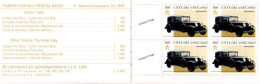 Delcampe - VATICAN Booklet 1997 Complete, Pope Mobile, Papal Transport  #F151 - Carnets