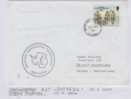 British Antarctic Territory (BAT) Cover Ca Ca Rothera 22 APR 1994 (TR165A) - Storia Postale