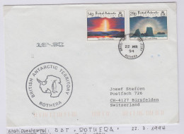 British Antarctic Territory (BAT) Cover Ca Ca Rothera 22 MR 1994 (TR165B) - Covers & Documents
