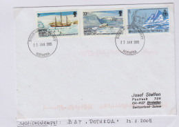 British Antarctic Territory (BAT) Cover Ca Ca Rothera 23 JAN 2005 (TR165C) - Cartas & Documentos