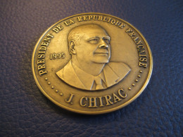 Médaille Commémorative/ J.CHIRAC  Président De La République Française/ Cinquiéme République 1958/1995        MED430 - Francia