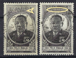 NOUVELLE CALEDONIE Ca.1945: Le Y&T 257 Obl. CAD, Var. "grand Espace Vide Entre POSTES Et Les Inscriptions Du Haut" - Used Stamps