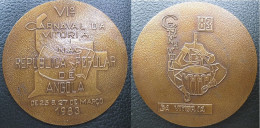 Angola . Médaille En Bronze, VI° Carnaval Da Vitoria Republica Popular De Angola, Mars 1983 - Autres & Non Classés