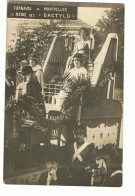 CARTE PHOTO HERAULT - CARNAVAL DE MONTPELLIER - LA REINE DES "DACTYLO" - ECRITE EN 1921 - Manifestazioni