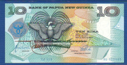 PAPUA NEW GUINEA - P.17 – 10 KINA 1998 UNC, S/n SJXXV AU030465 Commemorative Issue - Papua New Guinea