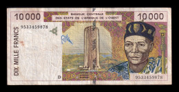West African St. Mali 10000 Francs 1995 Pick 414Dc Mbc Vf - Mali