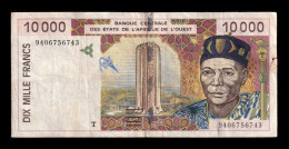 West African St. Togo 10000 Francs 1994 Pick 814Tb Mbc Vf - Togo