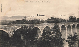 Rives * Passage Train Locomotive Machine , Viaduc De La Fure , Pont Du Boeuf * Ligne Chemin De Fer Isère - Autres & Non Classés