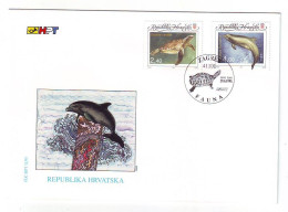 CROATIA FDC 328-329 - Dauphins