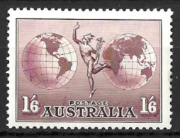 AUSTRALIA.....KING GEORGE V..(1910-36.).." 1934..".....HERMES....1/6.......SG153a......(CAT.VAL.£11...)....MH... - Used Stamps