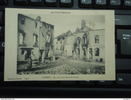 Cpa NOMENY Un Coin De La Place Des Ormes. 1915 Ecrite Localité  : Angoulême - Nomeny