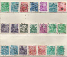 DDR 1953-1959 Fünfjahresplan Siehe Bild 21 Marken/Varianten, Gestempelt GDR Used - Gebraucht