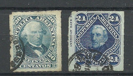 ARGENTINA Argentinien 1877/1880 Michel 34 - 35 O - Used Stamps