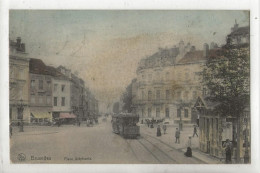 Bruxelles (Belgique, Bruxelles) : L'arrêt Du Tramway Place Stéphanie En 1910 (animé) PF. - Avenues, Boulevards