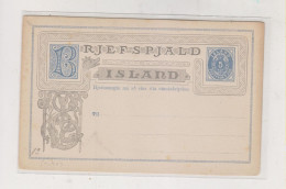 ICELAND Postal Stationery Unused - Enteros Postales