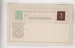 ICELAND Postal Stationery Unused - Postal Stationery