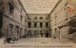 Cpa PIERRE BENITE (Rhône) 69 - 1915 - Le Perron - Cour Intérieure Du Château De Gondi - Pierre Benite