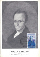 ITALIE - CARTE MAXIMUM - Yvert N° 690 - Silvio PELLICO - Maximum Cards