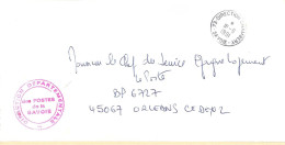 73  DIRECTION CHAMBERY  SAVOIE  Lettre En Franchise Ob 18 9 1991 - Handstempel