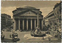 L3543 Roma - Il Pantheon - Auto Cars Voitures Bus Autobus / Viaggiata 1958 - Panteón