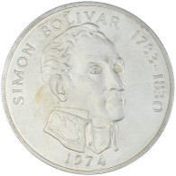 Monnaie, Panama, 20 Balboas, 1974, U.S. Mint, Simon Bolivar, SUP+, Argent, KM:31 - Panamá